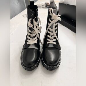 rag & bone Women's Shiloh Boots, Black, 6.5 Medium US